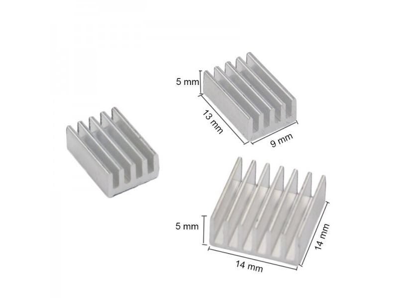 New Orange Pi PC Heat Sink Aluminum CPU Cooling Pad Dissipador For Orange Pi PC Carousel 1