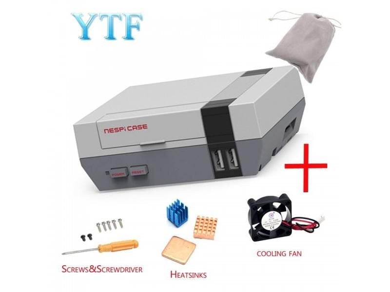High Quality Mini NES NESPI CASE Retroflag Case With Cooling Fan Designed For Carousel 1
