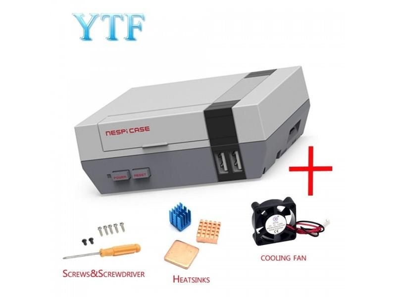 High Quality Mini NES NESPI CASE Retroflag Case Cooling Fan For Raspberry Pi Carousel 1