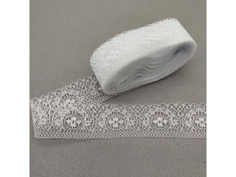 10 Yards High Quality 40MM White Lace Ribbon Trim For Sewing Decoration Carousel 2