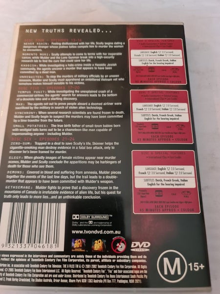 THE X FILES SEASON 4 PART 2 - DVD SET Carousel 2
