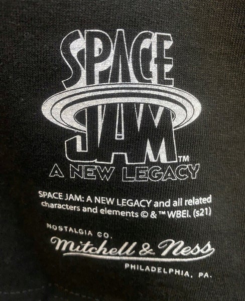 Space Jam Tune Squad Group Characters Mitchell & Ness Black T-Shirt Carousel 2