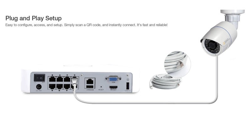 Q-See CCTV Kit 4 Camera SHD with 8 Channel Recorder Carousel 5