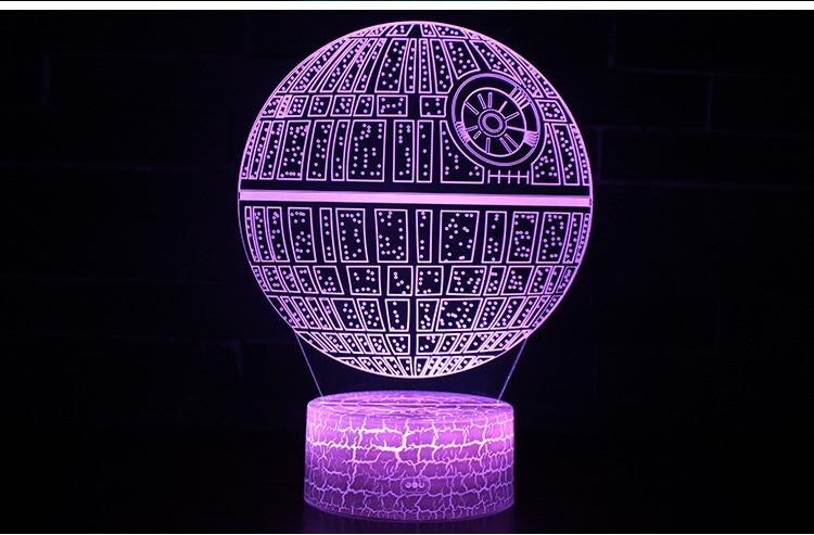 Star Wars 3D Night LED Light, Power By USB, 7 Changeable colors Carousel 9