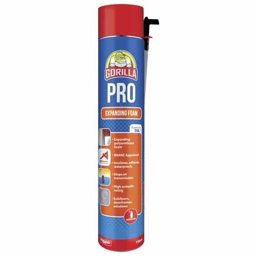Gorilla Pro Expanding Foam 750ml Aerosol Carousel 1