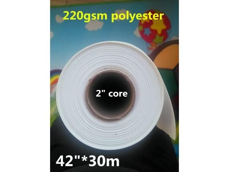 42" Polyester 220gsm Matte Inkjet Canvas Roll For Digital Printing Carousel 1