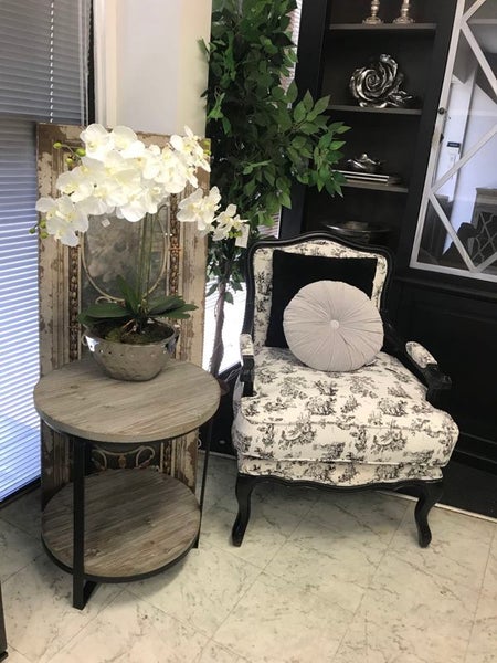 50% off Round 2 Tiers Mud Grey Side Table Carousel 2