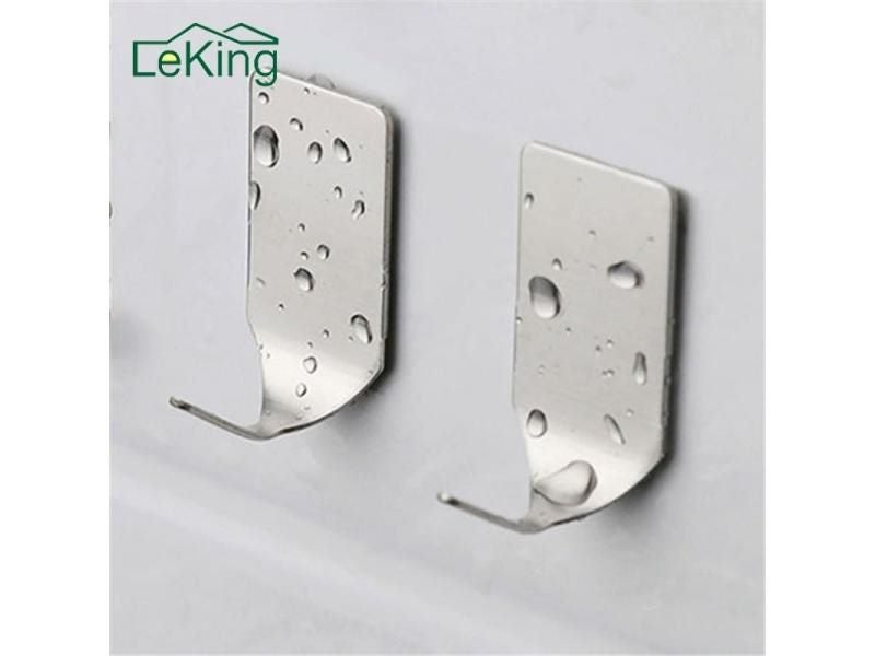 8 Pcs Bathroom Towel Wall Hooks Kitchen Stainless Steel Strong Suction Key Hat Carousel 2