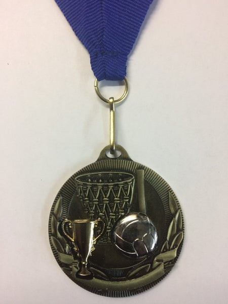 netball 3D medal with engraving Carousel 1