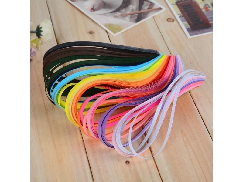 260 Pcs Origami Handmade Child DIY Craft Quilling Paper In Mixed Colors Carousel 1