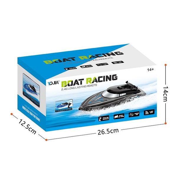 RC Boat, 2.4GB Long lasting Remote Boat, Rechargeable, Black Carousel 13