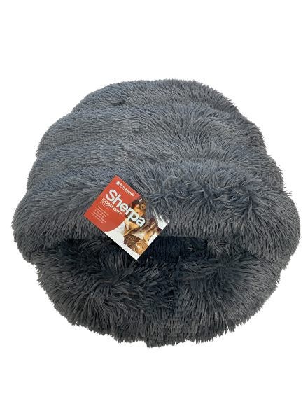 Sherpa Comfort Calming Cacoon -Light Grey Carousel 2