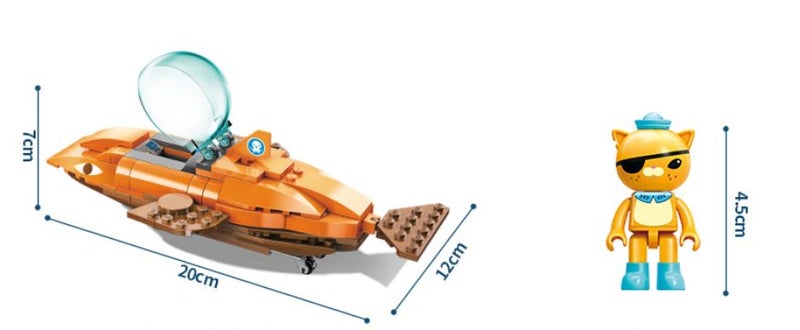 Brand New Octonauts brick - Kwazii with Gup-B Carousel 11