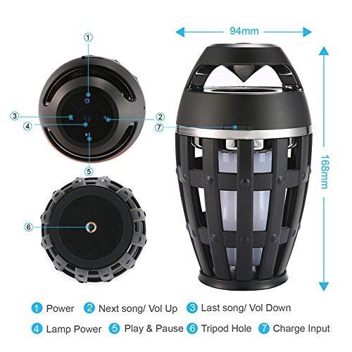 Speaker with LED Flame, Cool Design Carousel 2