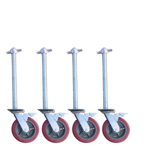 Scaffolding wheels 6 inch with 500mm feet 4 pcs Carousel 1