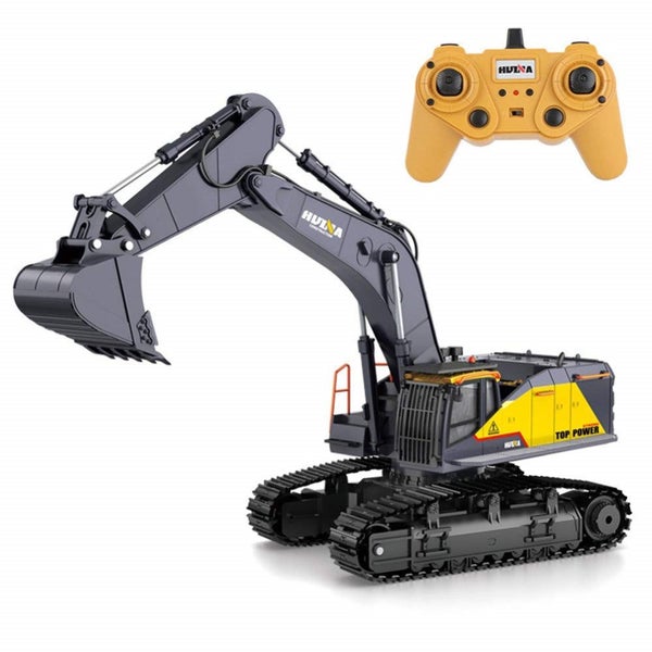 RC excavator Digger, HUINA 1592, 1:14, 2.4G, 22CH, Alloy, Rechargeable Carousel 1