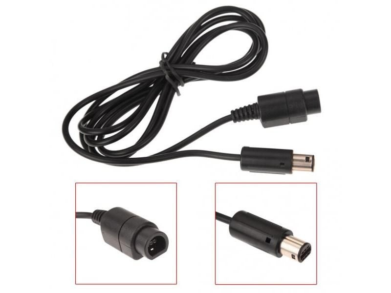 ALLOYSEED 1.8m Controller Extension Cable For GameCube Black Controller Carousel 1