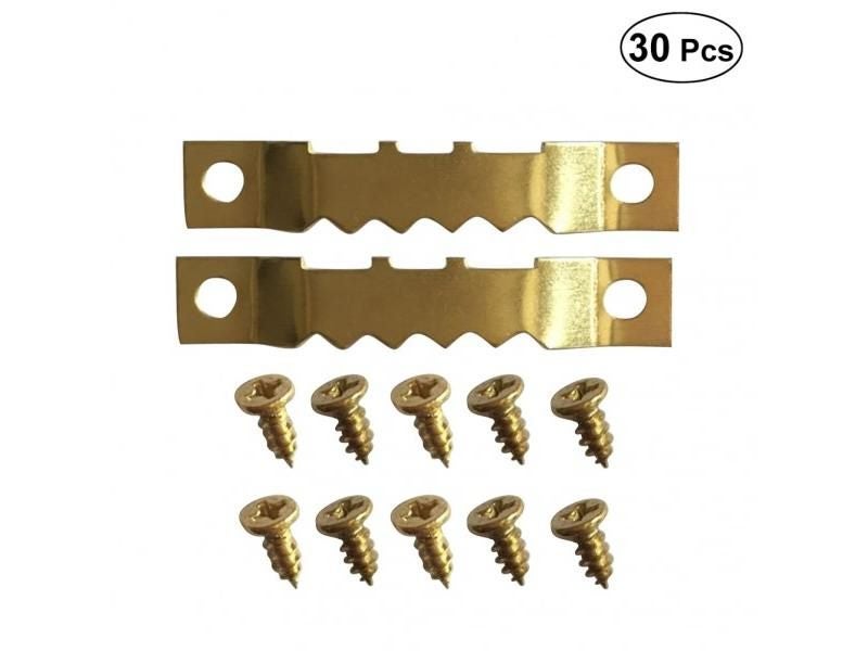 10pcs Hooks And 20pcs Screws Picture Hangers Frame Hanging Kit Double Hole With Carousel 1