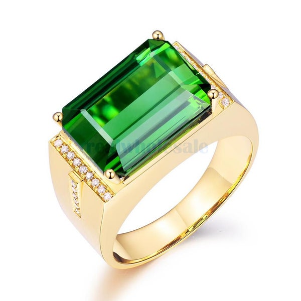 Simulated Emerald Ring / Open Size Carousel 1