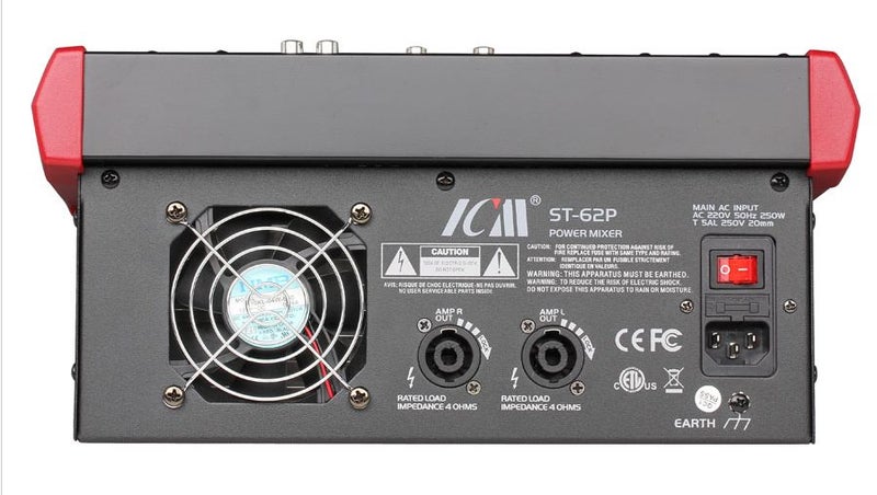 ICM ST-62P 6 Channel 500W Powered Mixer (MX11) Carousel 3