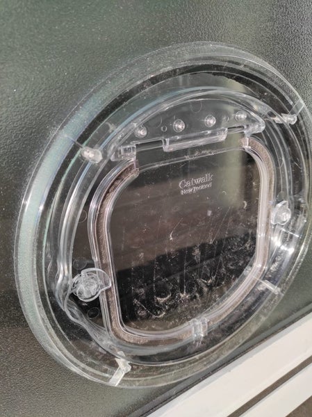 Single entry door with cat door - double glazed Carousel 2