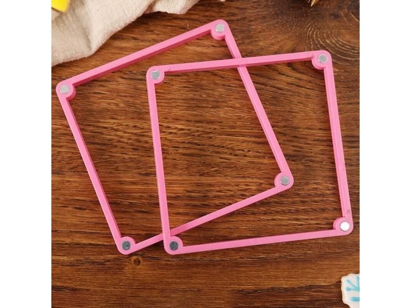 1Pcs Kitchen Gadgets Printing Die Cake Stencil Fixing Frames Fondant Cookies Carousel 2