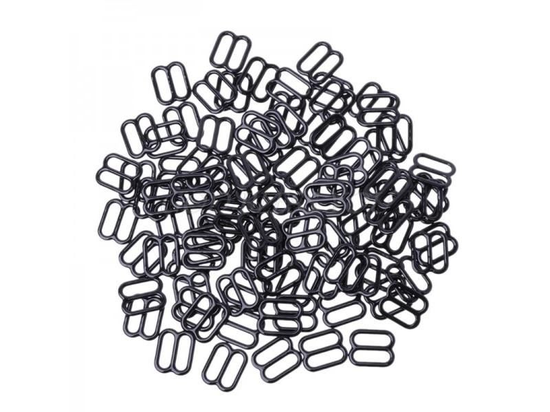 100pcs Metal Lingerie Adjustable Sewing Bra Sliders Rings Buckles DIY 6mm-15mm Carousel 2