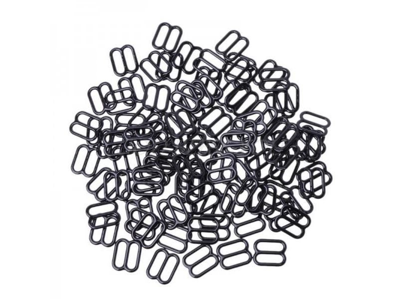 100pcs Metal Lingerie Adjustable Sewing Bra Sliders Rings Buckles DIY 6mm-15mm Carousel 1