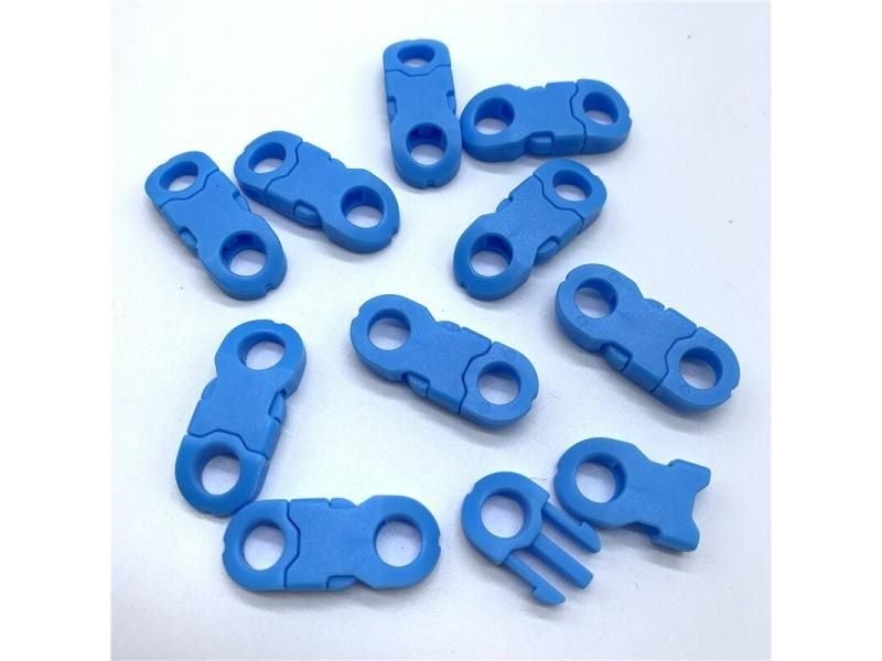 10Pcs 8mm Side Release Buckle Curved Parachute 550 Paracord Bracelet DIY Dog Carousel 1