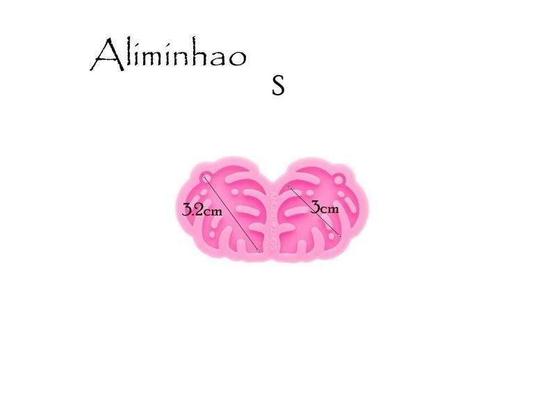 DY0525 L/M/S Shiny Palm Tree Earrings DIY Epoxy Resin Molds Jewelry Tools Carousel 1