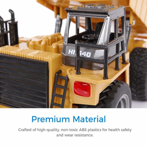 HUINA 1540 1:18 Remote Control Dump Truck, 6 Channel, 2.4GHZ, Alloy,rechargeable Carousel 2