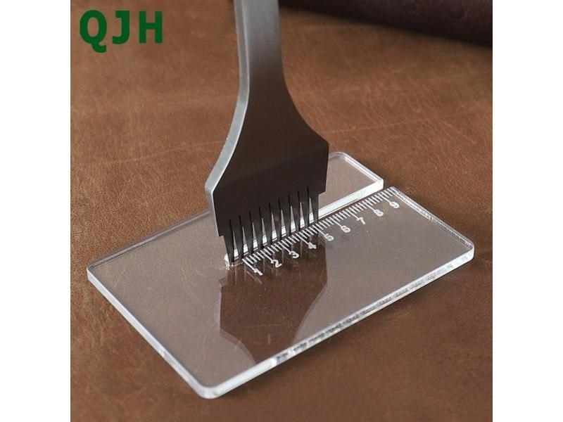 Acrylic Plate For Helping Leather Hole Punches DIY Hand Perforated Round Carousel 1