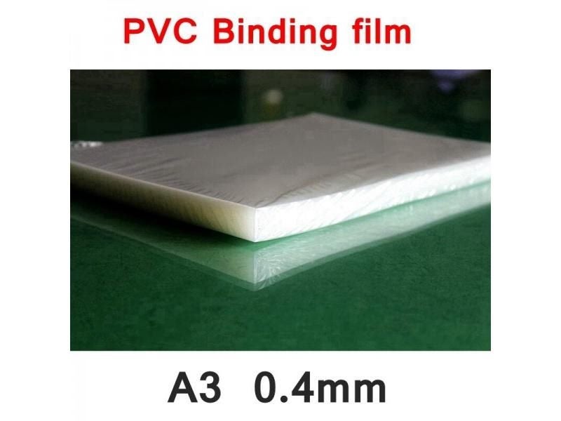 50PCS/LOT ReadStar A3-40C PVC Binding Film 297x420mm 0.4mm A3 Transparent Carousel 1