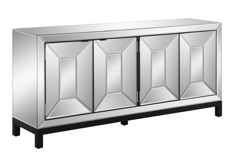 Grand 4 Door Beveled Mirror Picture Frame Sideboard Carousel 2