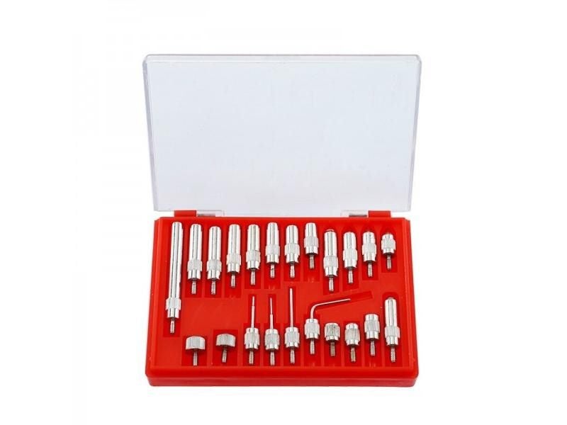 Dial Indicator 0-10mm Lug Back Test Gauge And 22pcs Anvil Point Set Thread Carousel 1