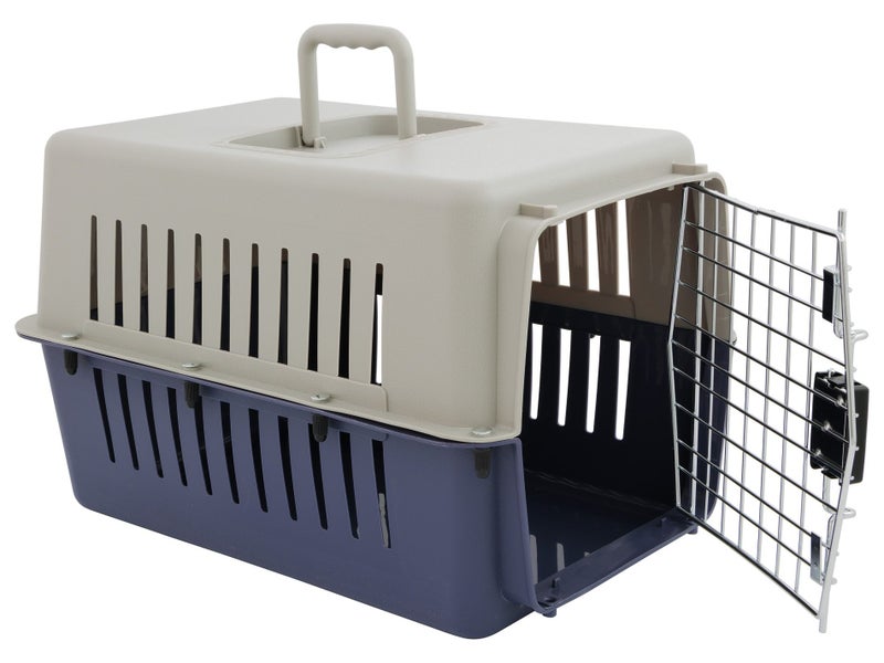 Pet Carrier - Portable Animal Crate Cage 50cm x 34cm x 32cm Carousel 1
