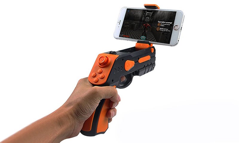 VR AR Bluetooth Games Gun with Phone Holder Carousel 5