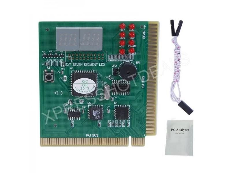 PCI PC Diagnostic Analyzer 4 Digit Card Motherboard Post Tester Carousel 1