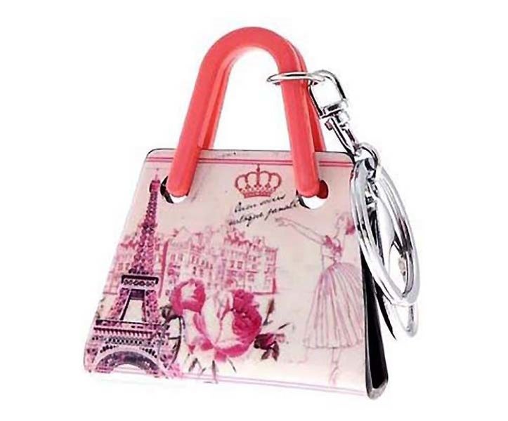 Keyring: Handbag Pink Paris Dancer Carousel 1