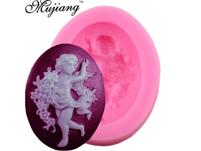 Mujiang Angel Style Sugarcraft Chocolate Resin Clay Candy Molds For Cake Carousel 2