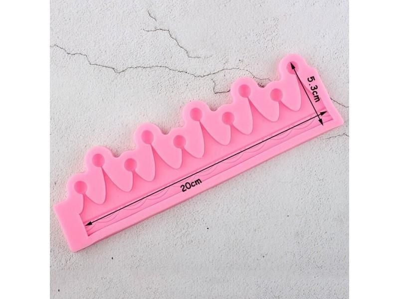 Big Crown Lace Border Silicone Molds For DIY Cake Decorating Carousel 1