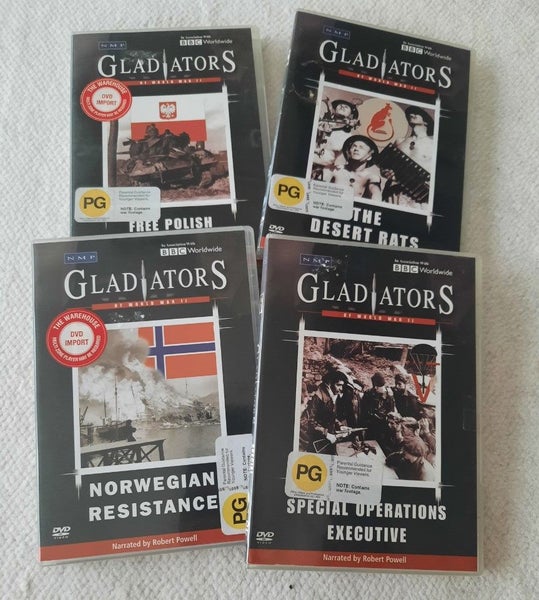 Gladiators DVDs x4 @