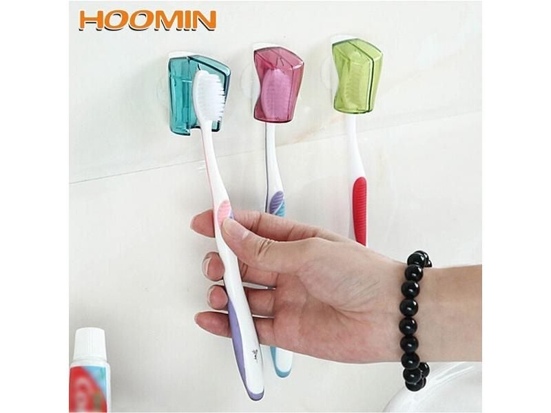 3 Piece/Set Wall Mounted Heavy Duty Suction Cup Antibacterial Toothbrush Holder Carousel 1