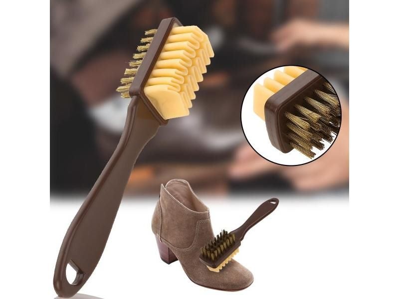 1 Pc 2-Sided Cleaning Brush Rubber Eraser Set Fit For Suede Nubuck Shoes Steel Carousel 1