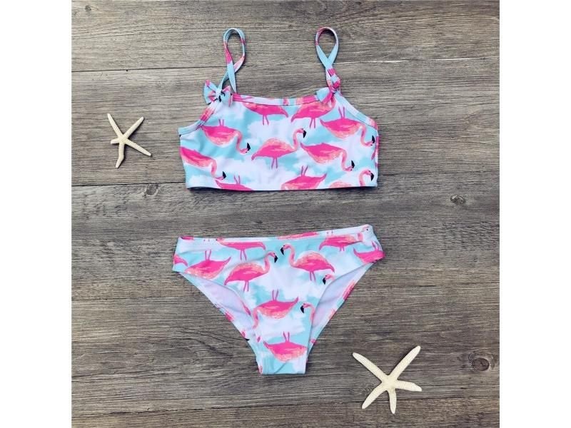 Girls Bikini Children Swimwear Kids 2 Piece Set Carousel 2