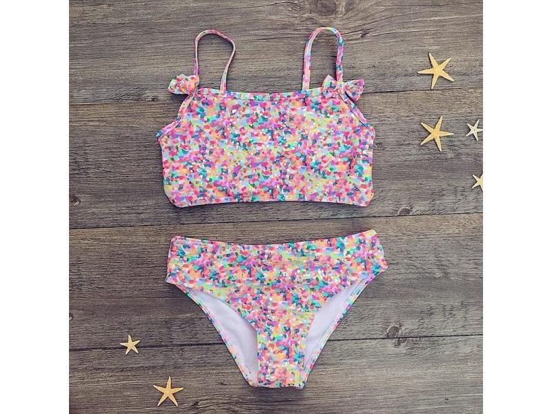 Girls Bikini Children Swimwear Kids 2 Piece Set Carousel 1