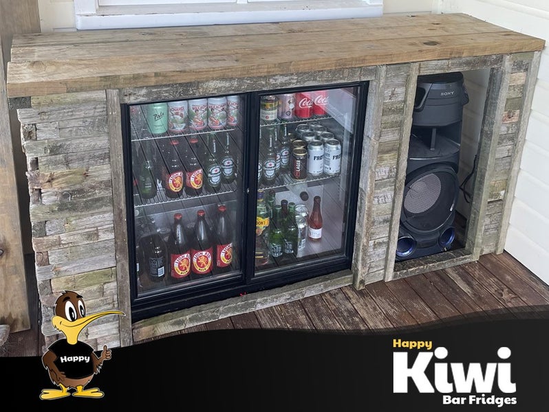 208L Commercial Bar Fridge - 2 Glass Sliding Door Carousel 2