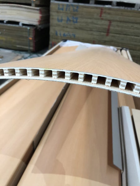 Cupboard Doors Caravan Curved 2500x400 mm Carousel 2