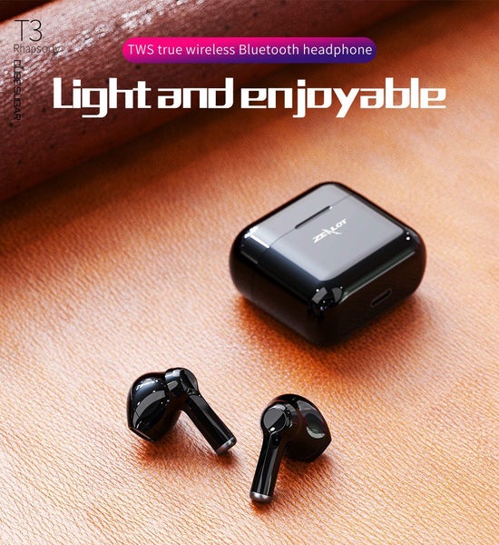 Zealot T3 TWS Wireless Earbuds, Noise Canceling, High Quality Sound, Black Carousel 1