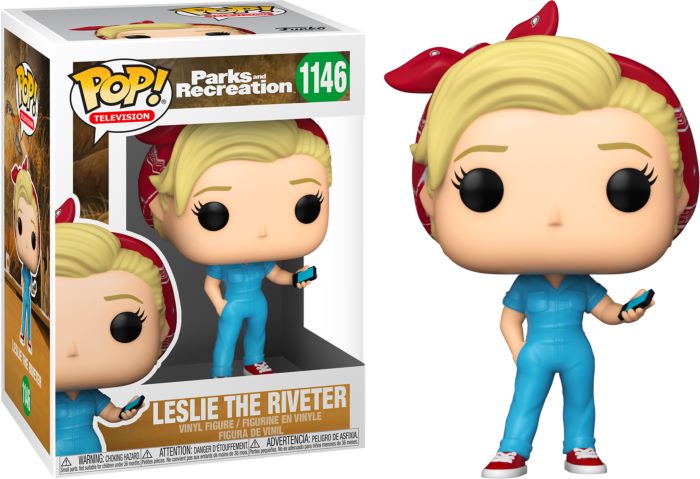 Parks and Recreation - Leslie the Riveter Pop! Vinyl Figure Carousel 1